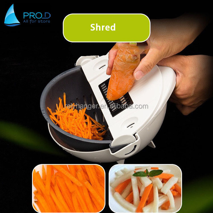 Multi functional kitchen drain basket vegetable cutter, potato shredded vegetable cutter dicer