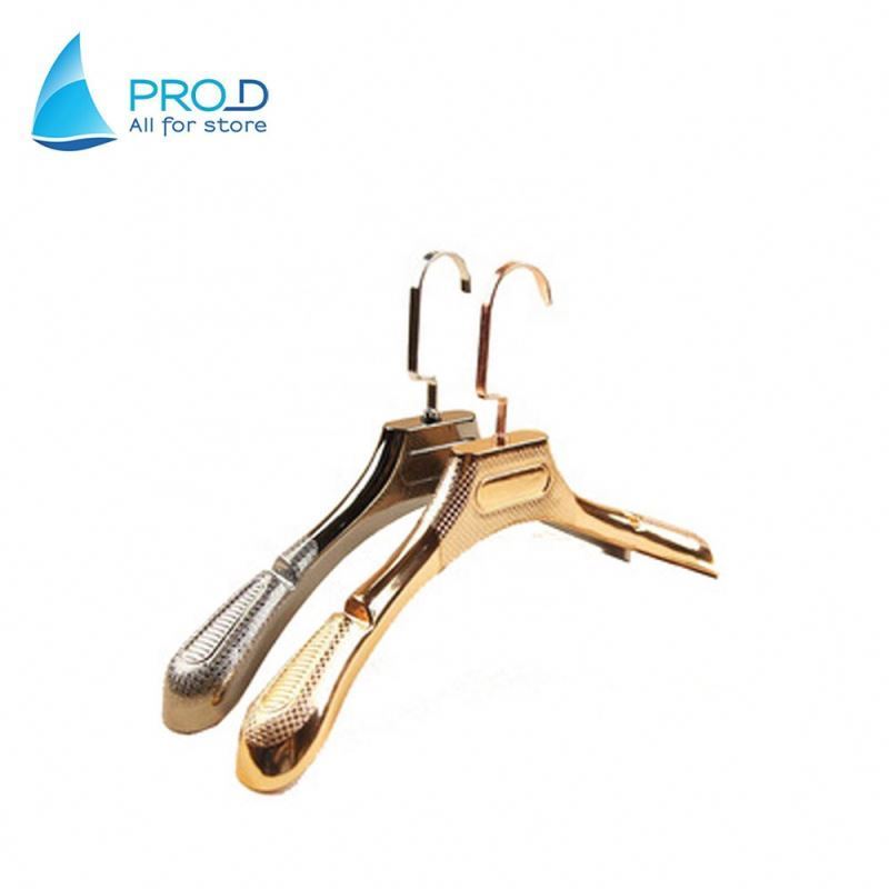 Non-slip seamless clothing  suit wedding dress   Golden plastic hanger