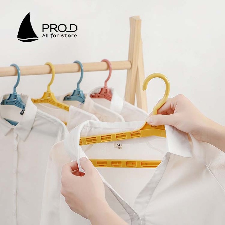 Wholesale Multi-functional Bath Towel Storage Rack Wardrobe Non-trace Clothes Hang Non-slip Folding Hangers For Clothes