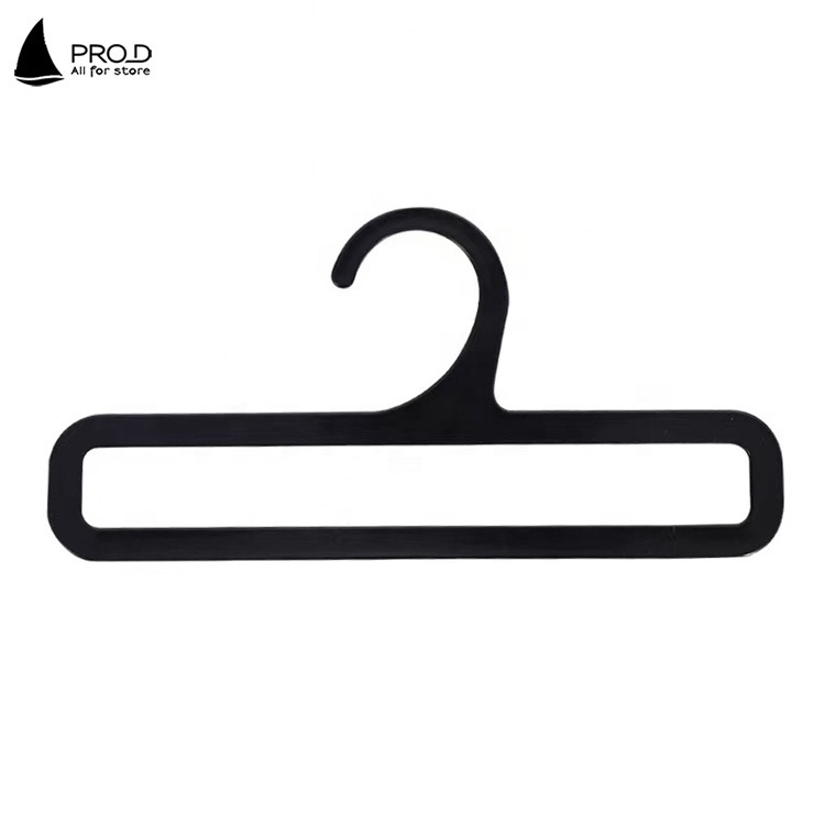 Ruilang Black Square Tie Plastic Towel Hanger Hanging Scarf Hanger