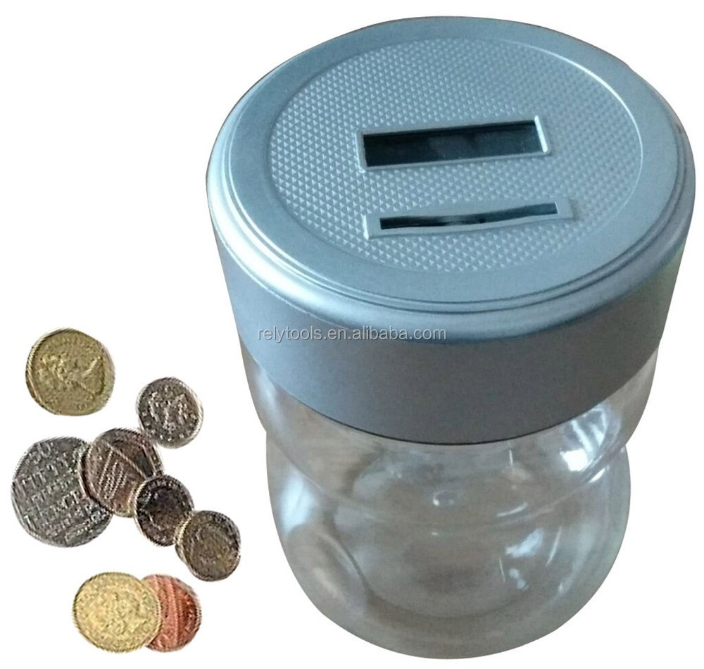 Electric digital piggy bank / Lcd display coin counter / Automatic coin counter & sorter