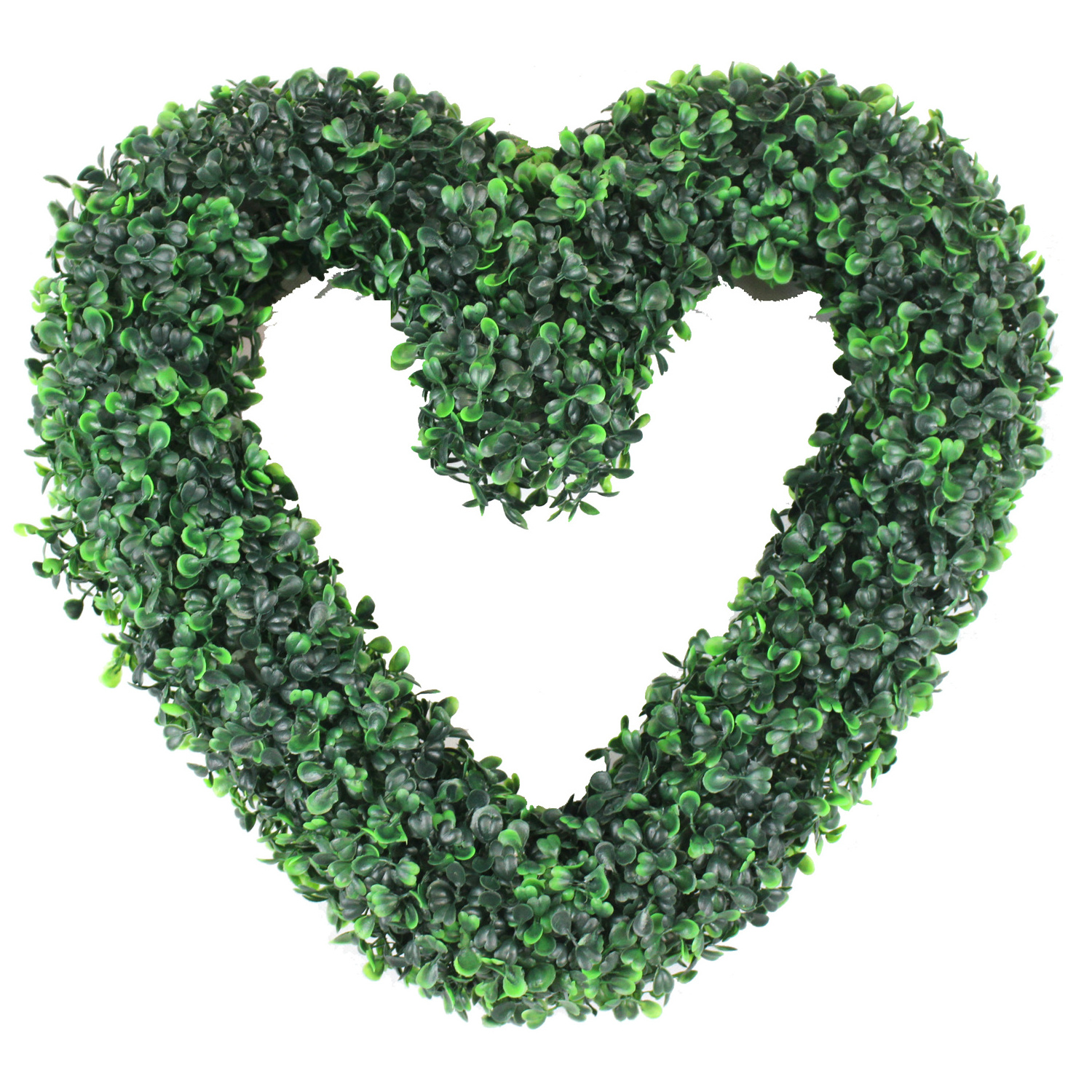 Artificial topiary love heart plant decorative flower garland