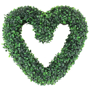 Artificial topiary love heart plant decorative flower garland