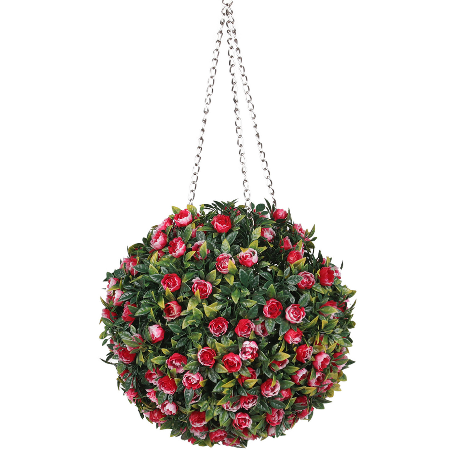 Artificial topiary love heart plant decorative flower garland