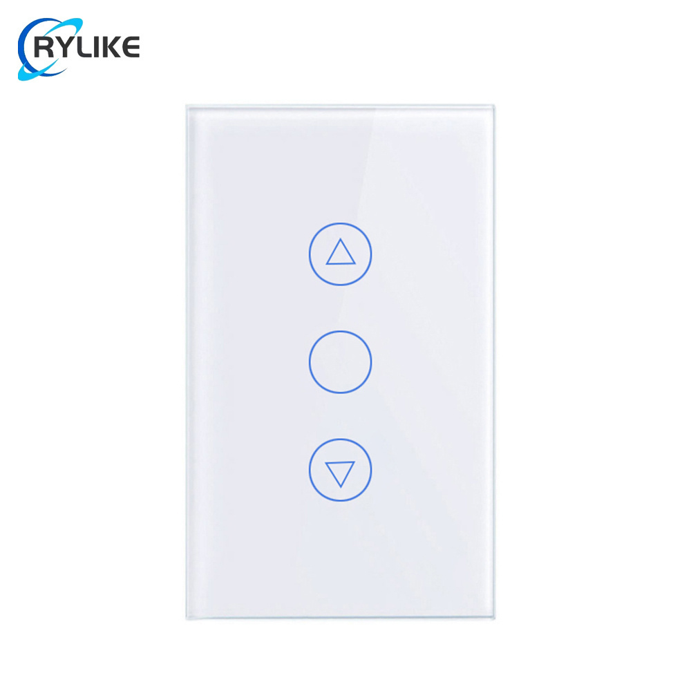 AU / US Standard Crystal Glass Panel Wifi Controlled 2 Gang Smart Electrical Switch/electrical Wall switches