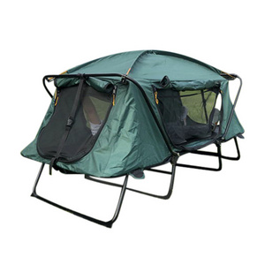 Manufacture OEM Oxford Waterproof Portable Tent Cot Tenda De Cama De Acampamento Outdoor Off Ground Camping Bed Tent