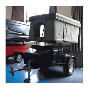 China Supplier Stainless Steel Camper Trailers Car Roof Top Tent Rv Camper Travel Trailer Tent