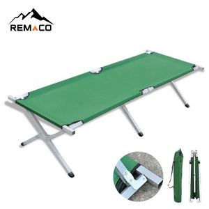 Outdoor Camp Cot Folding Cot 600D Fabric Aluminum Ultralight Modern Portable Sleeping Camping Bed