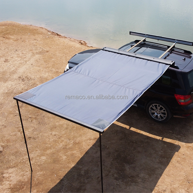 High Quality Camping Retractable Aluminum Case Car Side Awning Car Roof Side Awning Tent With Aluminum Shell