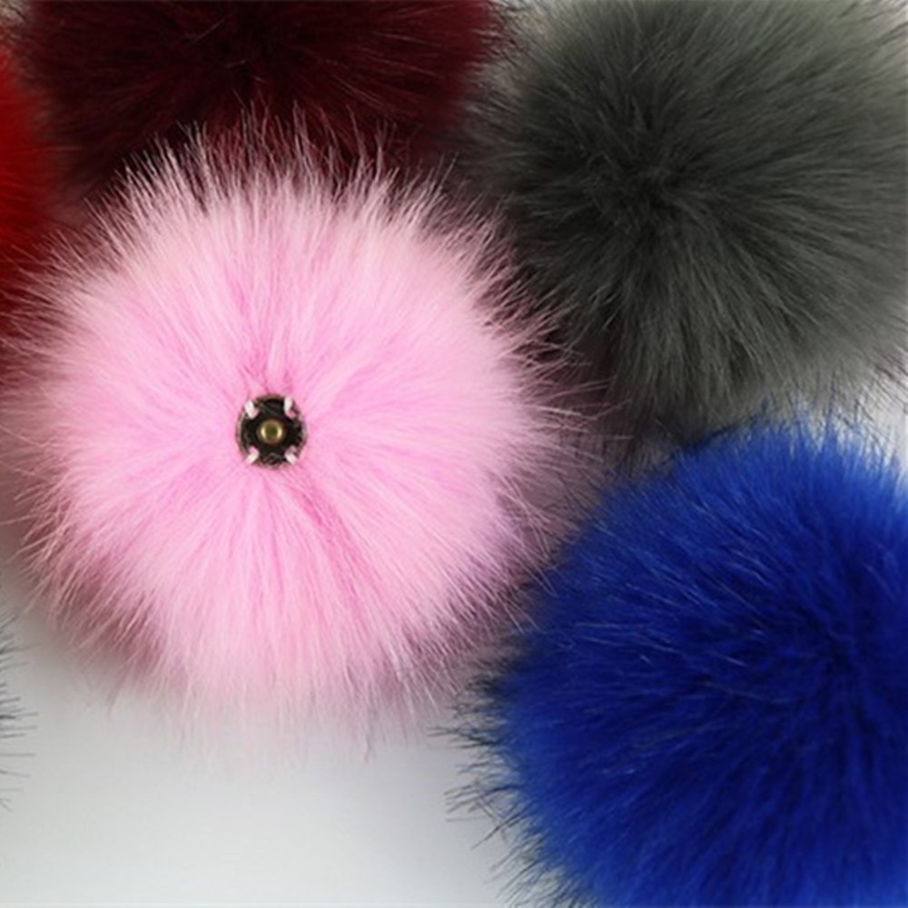 2018 Factory wholesale artificial fur 8 cm long or short hair plush faux fur pom pom