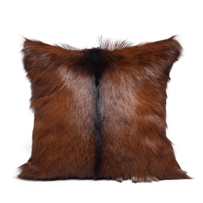 natural color fur pillow goat fur pillow