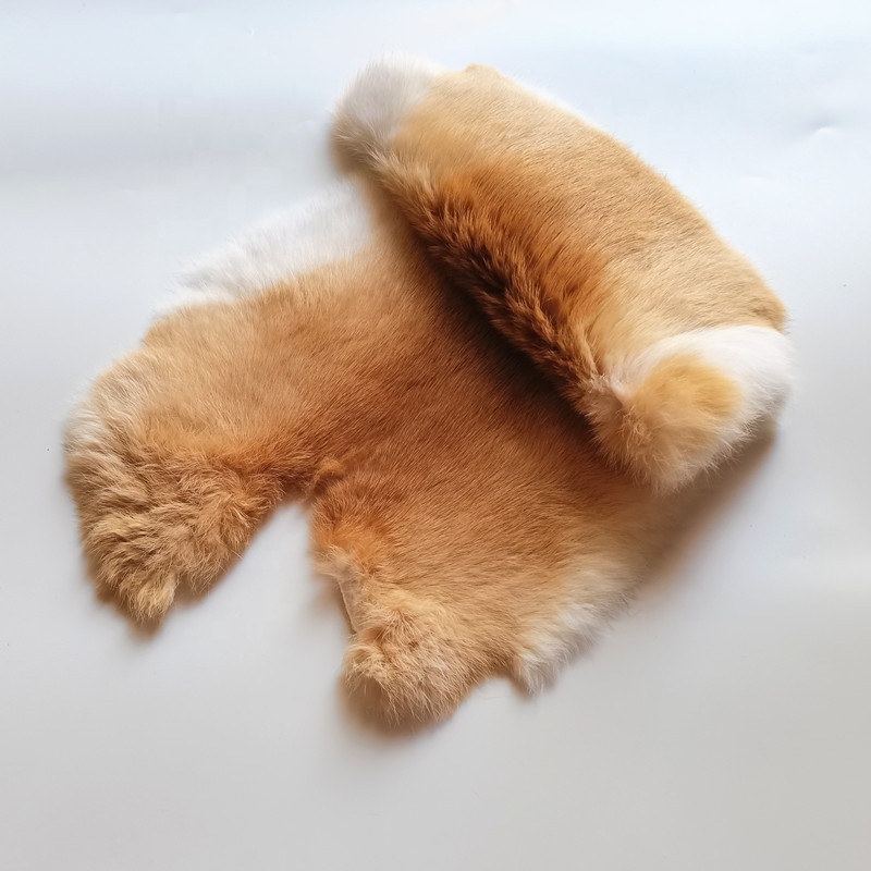 Natural Yellow Color Rabbit Skins Pelts