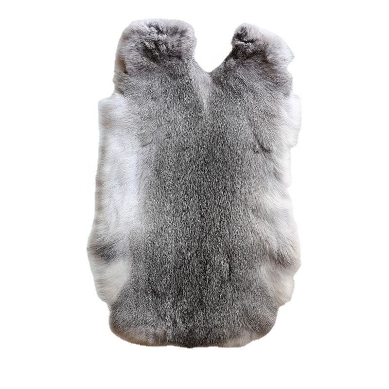 Natural Chinchilla Color Rabbit Skins Pelts for Rex Rabbit Coats