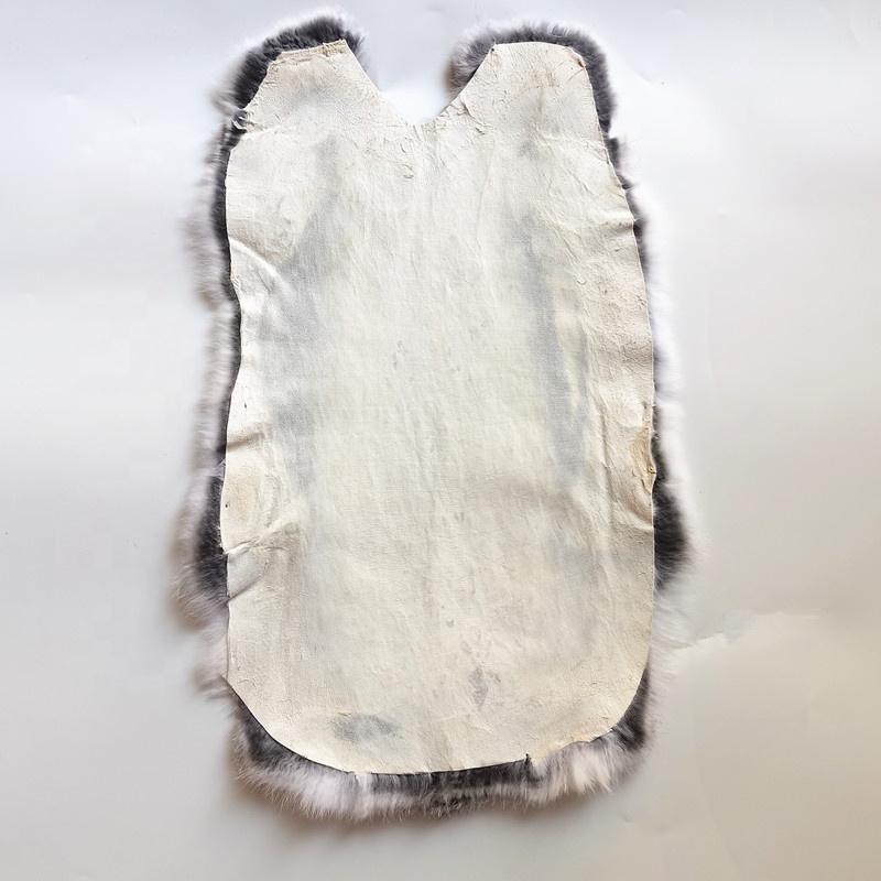 Natural Chinchilla Color Rabbit Skins Pelts for Rex Rabbit Coats