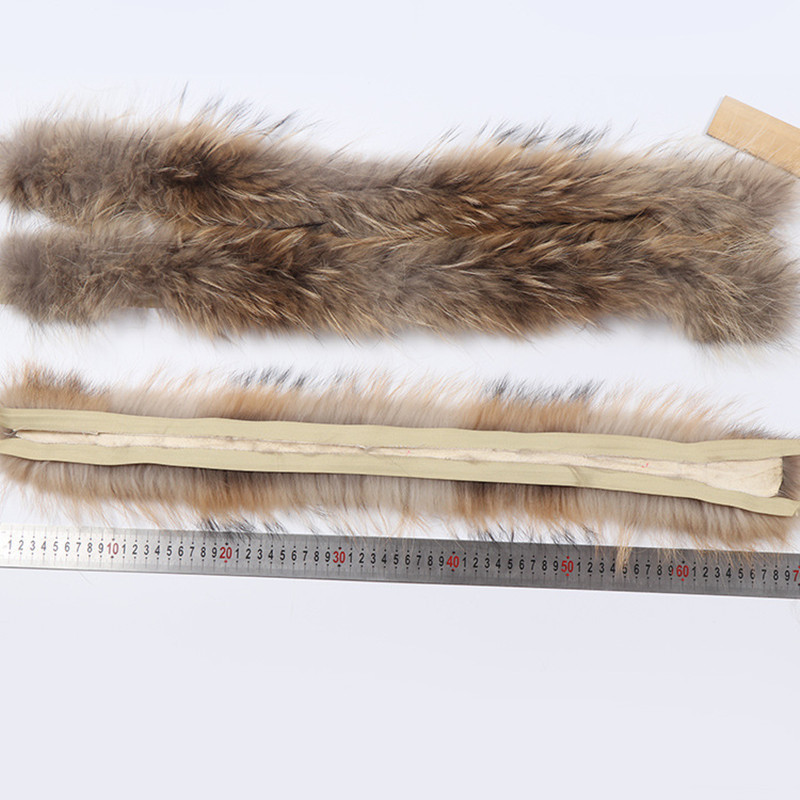 stable quality natural colour detachable China raccoon fur collar