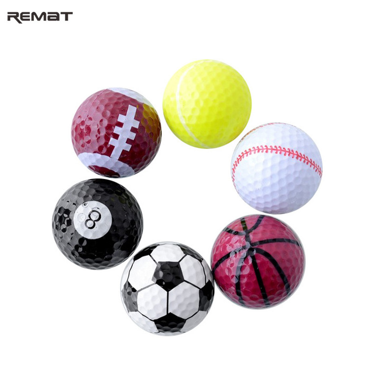 2 pieces Golf Balls Supur Long Distance Basketball Globe Driving Range Crystal Ball