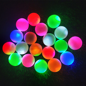 Night Training LED Lighting Golf Ball Reusable Glow In Dark Electronic Golf Practice Balls