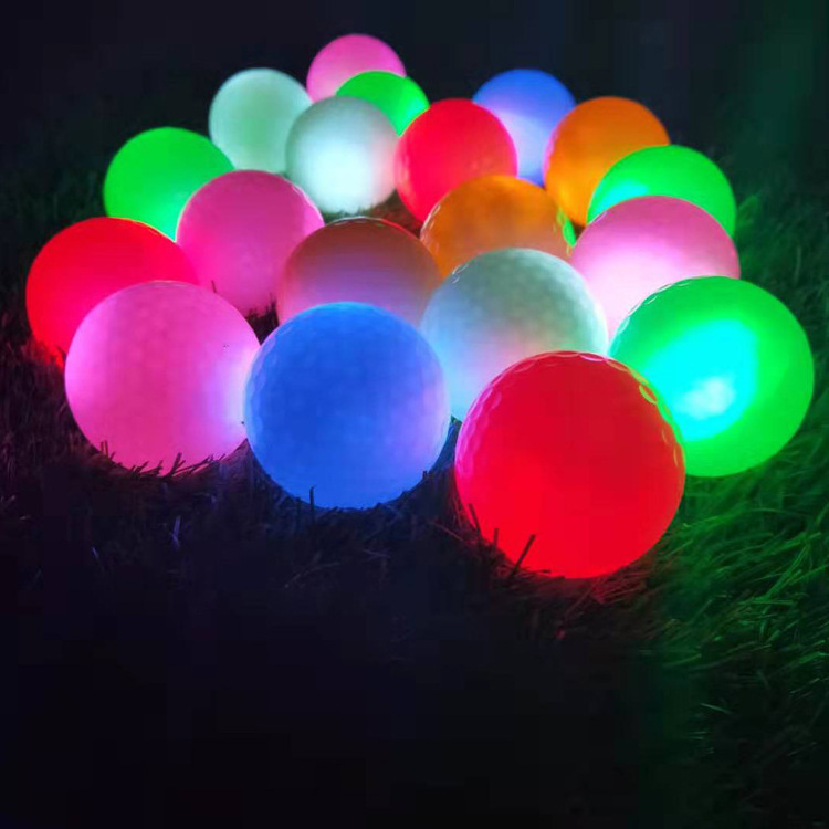 Night Training LED Lighting Golf Ball Reusable Glow In Dark Electronic Golf Practice Balls