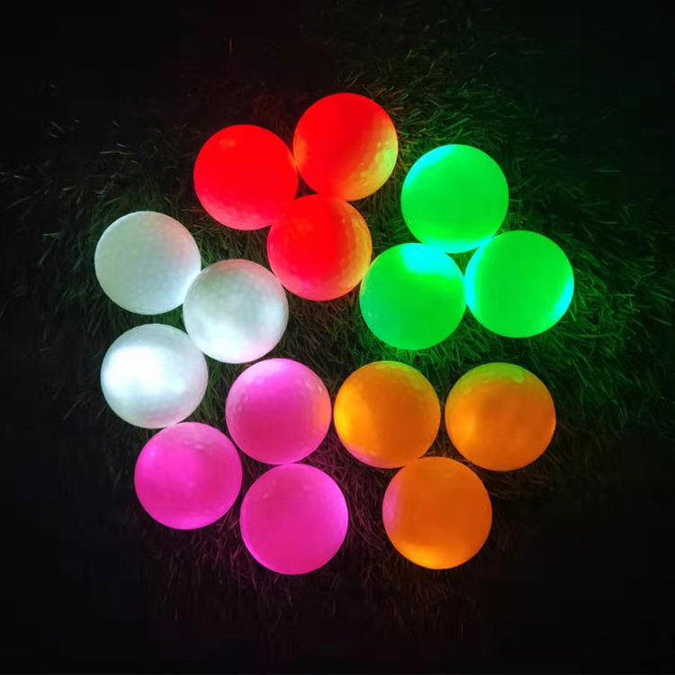 Night Training LED Lighting Golf Ball Reusable Glow In Dark Electronic Golf Practice Balls