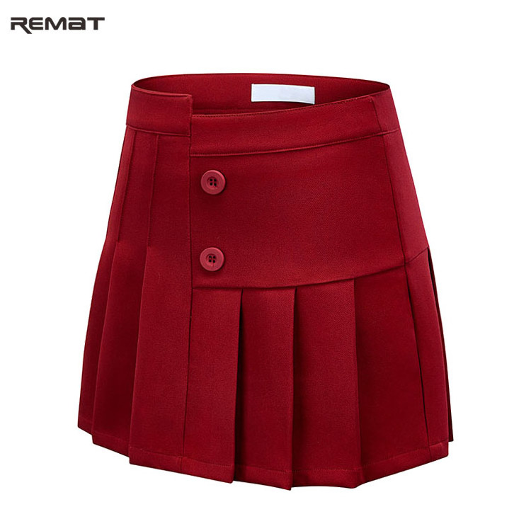 Junior Golfer Kid Pleated Tennis Short Girls' Skirt Skort Kid School Girls Uniform Scooters Skirts