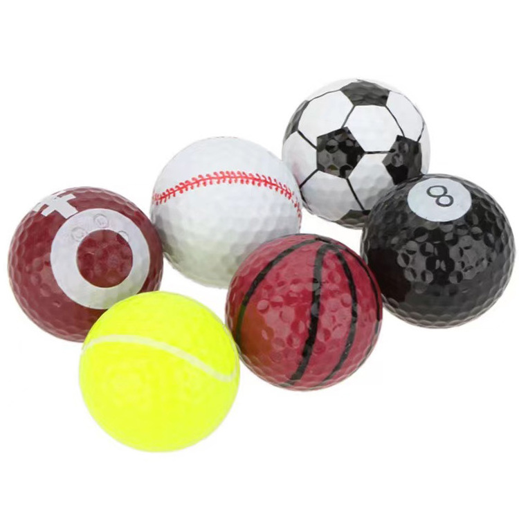 2 pieces Golf Balls Supur Long Distance Basketball Globe Driving Range Crystal Ball