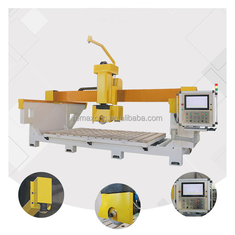 5 Axis CNC Bridge Saw Stone Cutting Machine