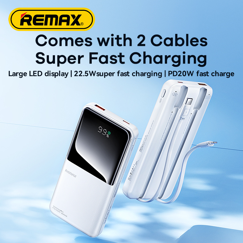 REMAX  20000mah powerbank carregador banco de wireless portability portable battery fast charger power bank 20000mah 10000mah