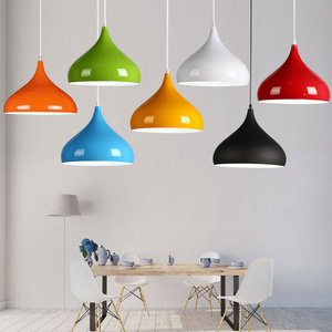 Decorative  indoor lampshades for colorful  chandelier e27 lamp nordic lamp  kitchen lighting modern room lights pendant hanging