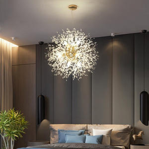 Modern luxury globe simple wedding decorationhotel lobby  dining room living room nordic crystal dandelion  chandelier