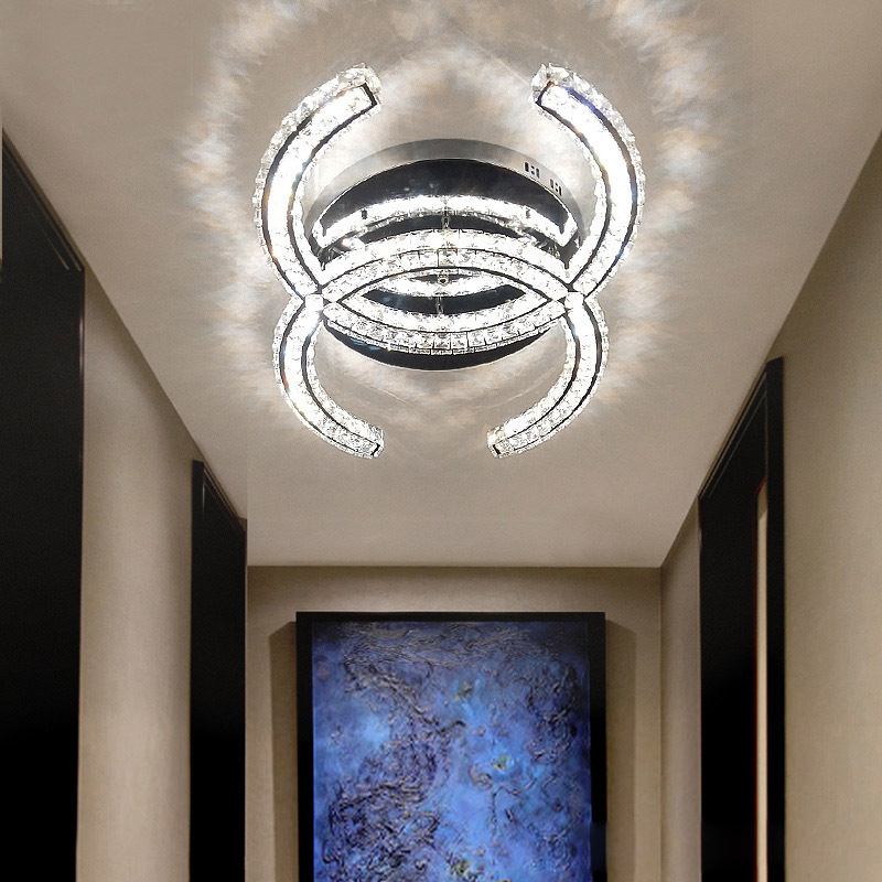 Double C Living room bed room lighting indoor lighting led modern led crystal ceiling light