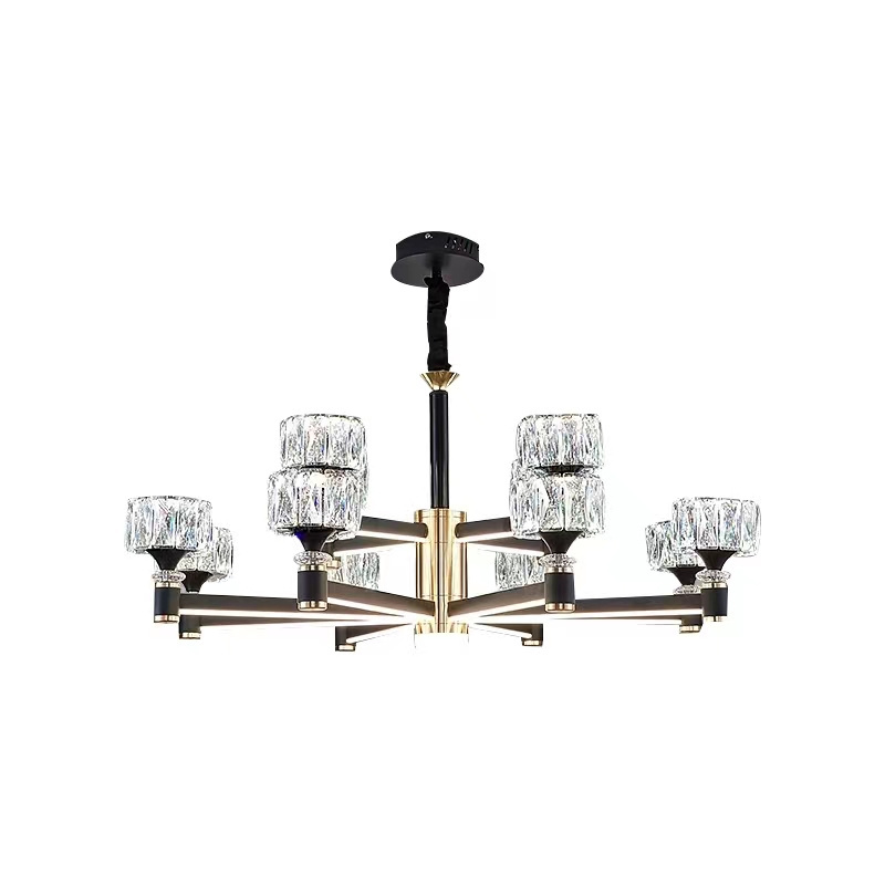 Nordic Ceiling Lamp Luxury Home Dining Room 6 Arms Lighting Crystal Chandelier Hotel Villa LED Chandelier Light