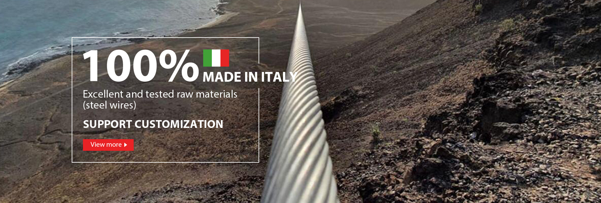 Traction Type Rope Made In Italy High Double Tension 8x19S Fiber Core Lifting Traction ...