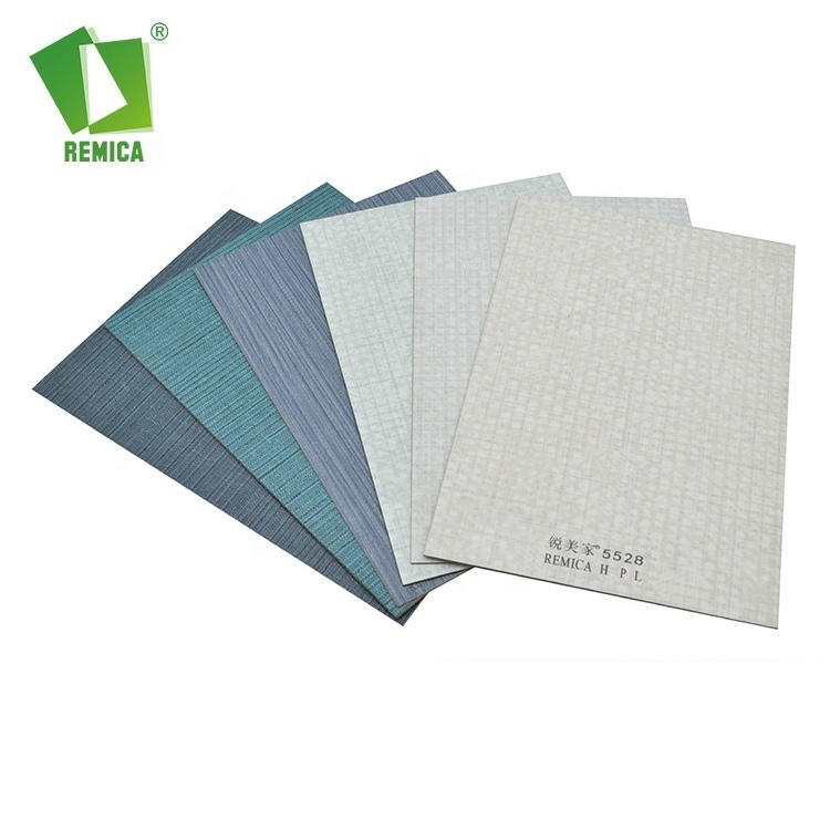 Fireproof HPL Textile Grain High Pressure Laminate For Decoration Materials Industry