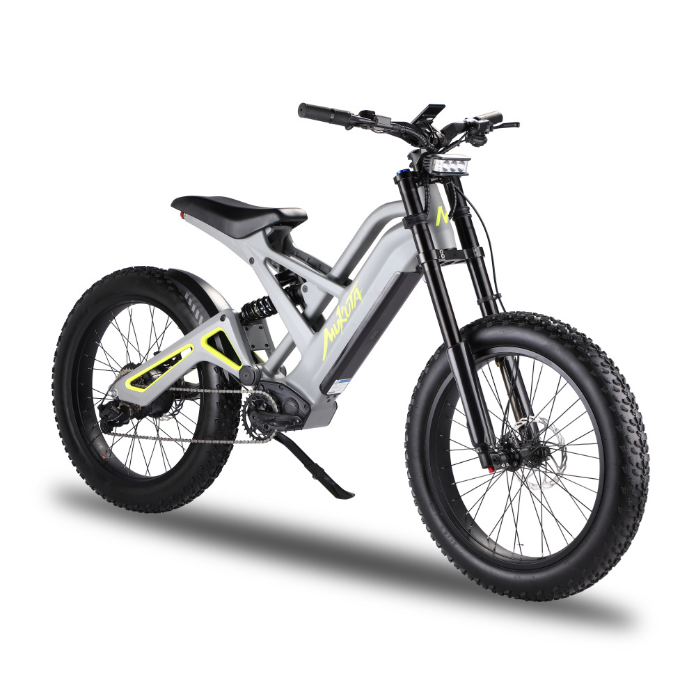 Mukuta Knight Ready Stock Mukuta Knight Electric Bike 1200W 24 Inch Fat Tire Electric Bicycle Part Electric Dirt Bike Bicycle