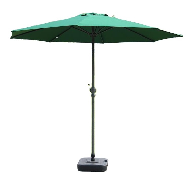 Outdoor Umbrella 45 Degree Push Button Crank Tilt UV Protection Great for Garden Pool Side Beach