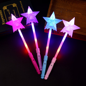 LED Portable Star-Shaped Luminous Stick PVC Plastic First Aid Survival Equipment Outdoor Camping Parties Glow Stick Wild Events