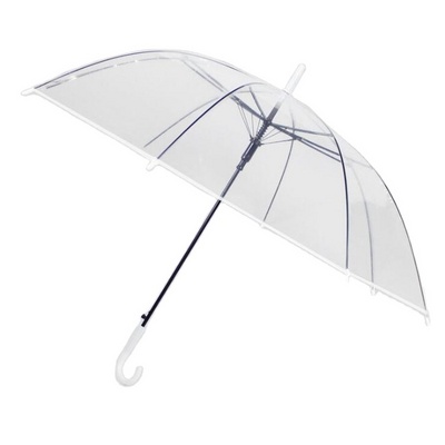 Totes Women's Clear Bubble Umbrella POE Foldable Transparent Umbrellas