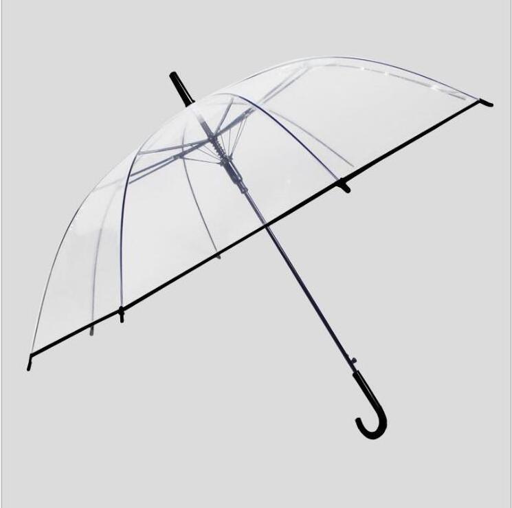 Totes Women's Clear Bubble Umbrella POE Foldable Transparent Umbrellas