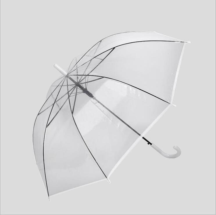 Totes Women's Clear Bubble Umbrella POE Foldable Transparent Umbrellas