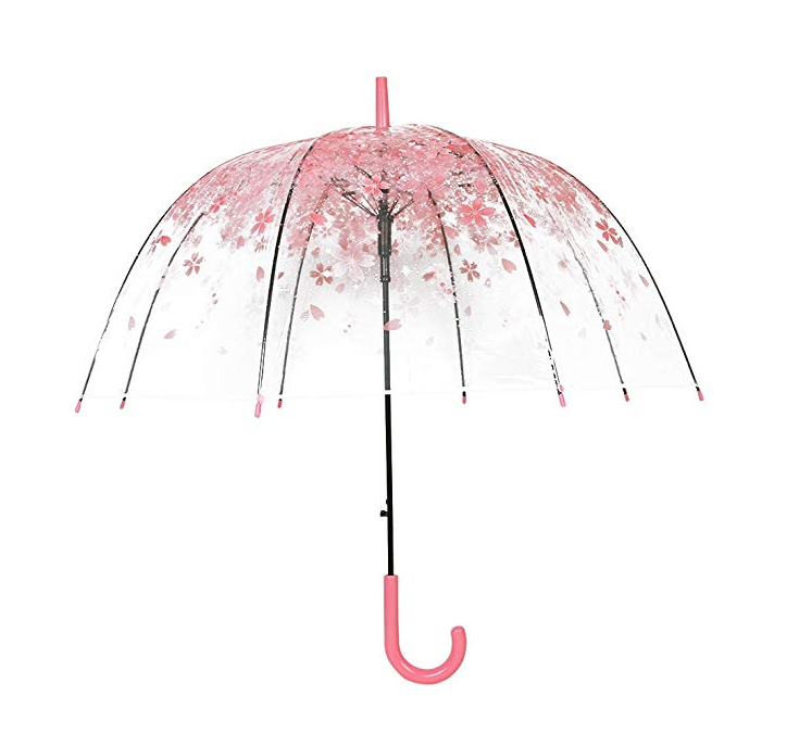 Transparent Clear Bubble Dome Umbrella for Wind and Heavy Rain 33'' in Diameter