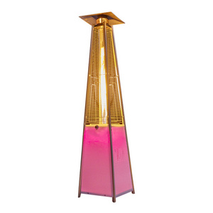 Hot selling LED pyramid patio heater flame patio heater glass tube garden heater