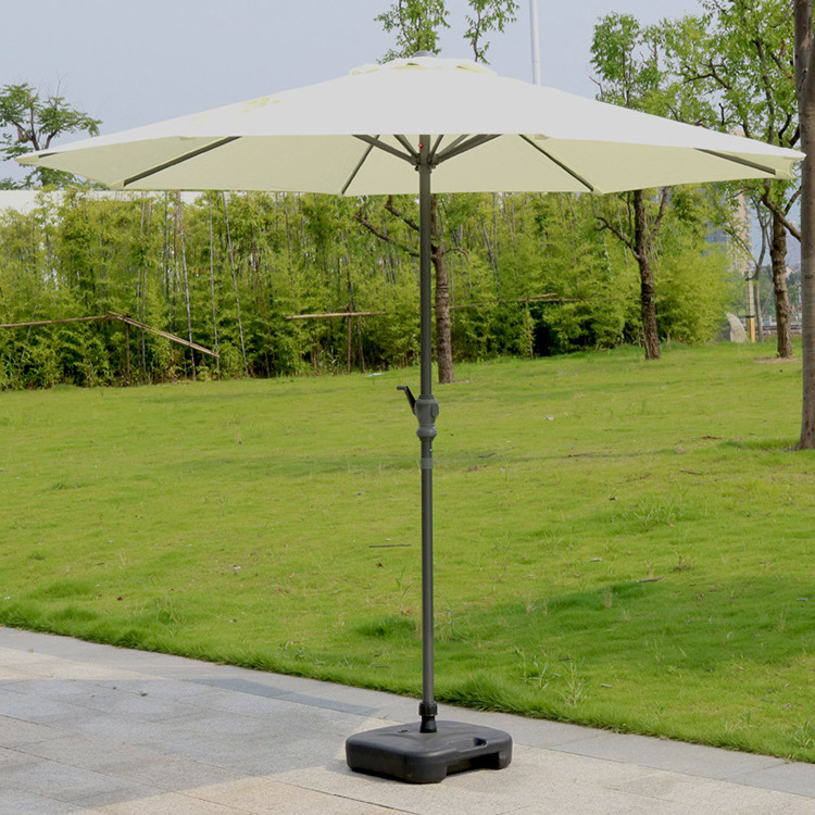 Outdoor Umbrella 45 Degree Push Button Crank Tilt UV Protection Great for Garden Pool Side Beach