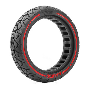 8.5 inch scooter solid tire AMITOR Electric Scooters 8.5*2.0 Off-Road Solid Rubber Tire w/ red trim  M365/Pro Scooter 8 1/2x2.0