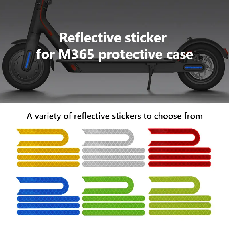 Electric scooters bike tire motorcycle reflective rear wheel retro scooter stickers For Mijia M365