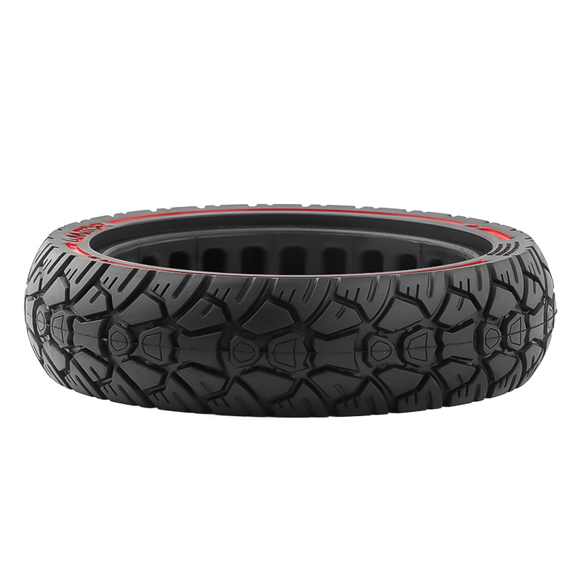 8.5 inch scooter solid tire AMITOR Electric Scooters 8.5*2.0 Off-Road Solid Rubber Tire w/ red trim  M365/Pro Scooter 8 1/2x2.0