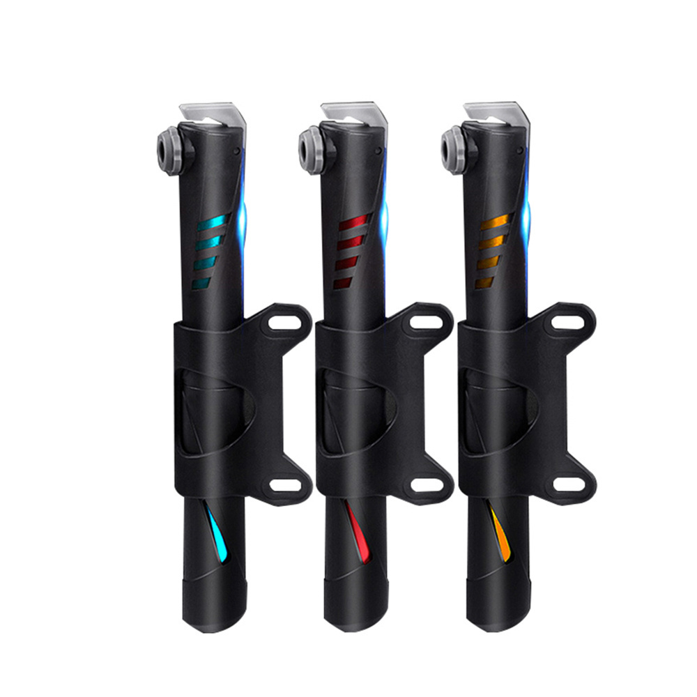 Bike Pump Pressure Gauge Portable Tube Bicycle Pump Cycling Tire Air Inflator Mini Bicycle Hand Pump