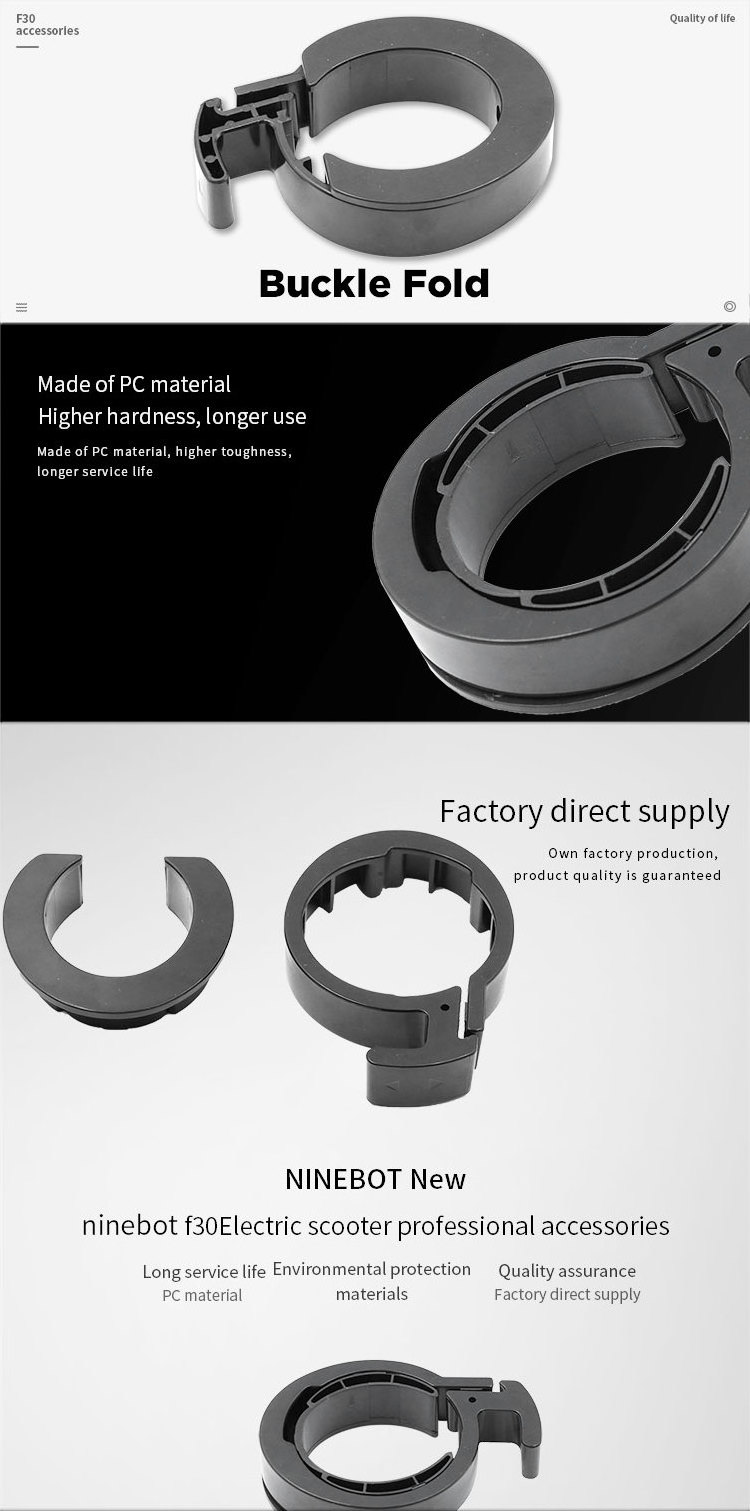 Ninebot F40 F30 F20 F Series Kickscooter With Original 1:1 Fittings And Replacement Parts Folding Fixed Inner Ring And Outer Rin