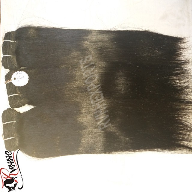 No Chemical Processed Full Cuticle 100% Indian Remy Human  Natural Straight Hair