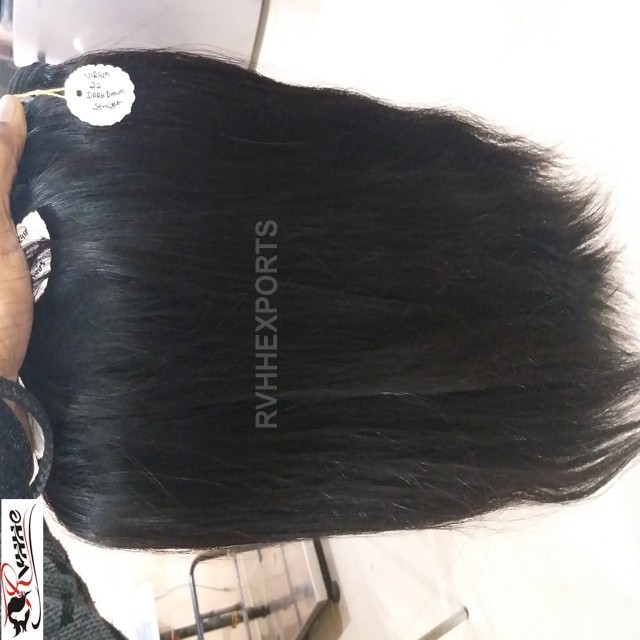 No Chemical Processed Full Cuticle 100% Indian Remy Human  Natural Straight Hair