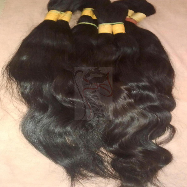 100% Raw Indian Hair Bulk Unprocessed Wholesale Hair Vendors Virgin Bundles Double Weft Human Hair Extension